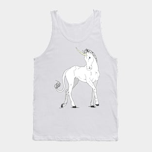 White Unicorn Tank Top